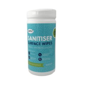 Sorb X Sanitiser Surface Wipes - Tub 200 Wipes